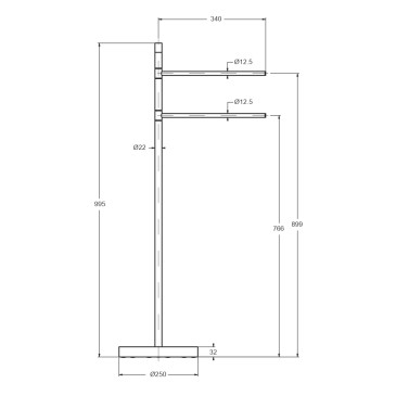 Floor standing towel holder...