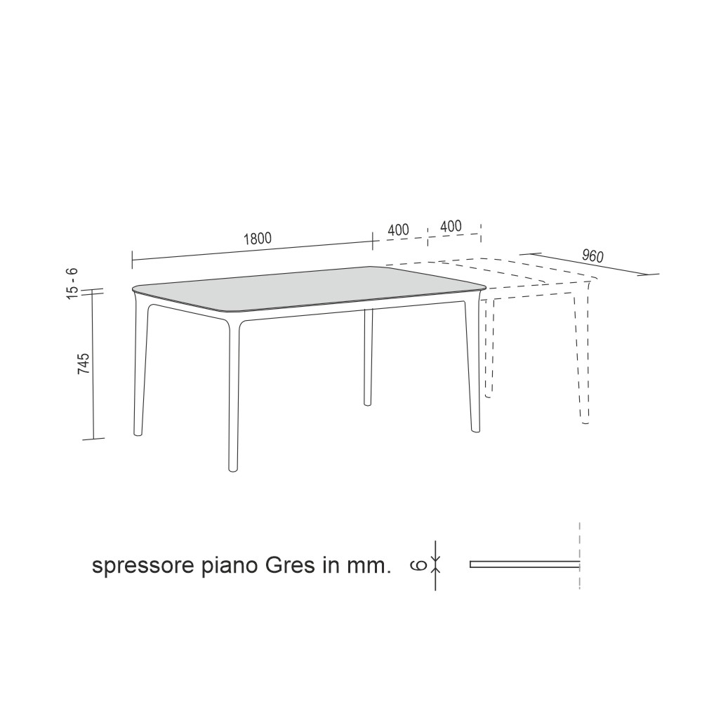 Gladde moderne tafel: uitschuifbaar en elegant