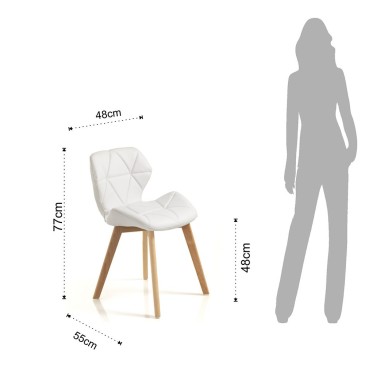 Silla de diseño Spark White...