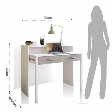 Consolle - scrittoio Hidden di Tomasucci realizzata con pannelli ecologici di particelle di legno