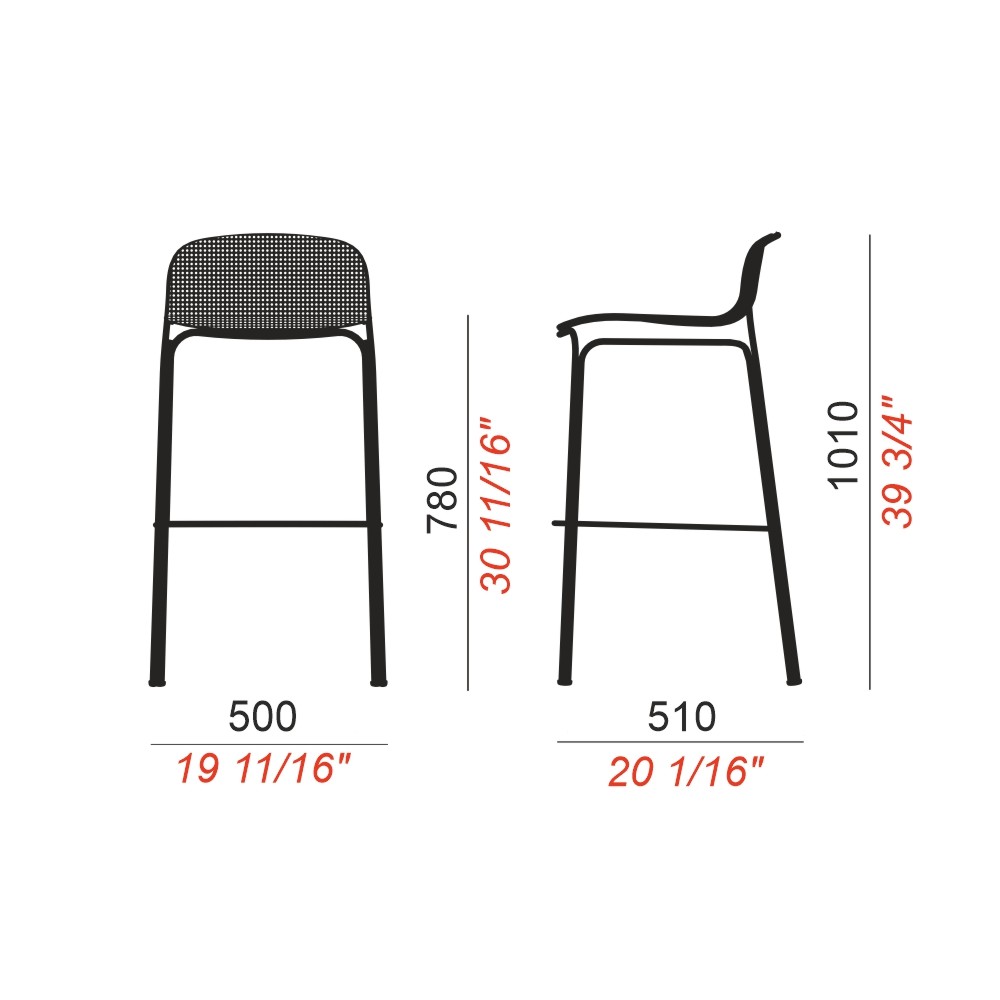 Colos Villa Stool: industrijski dizajn u metalu