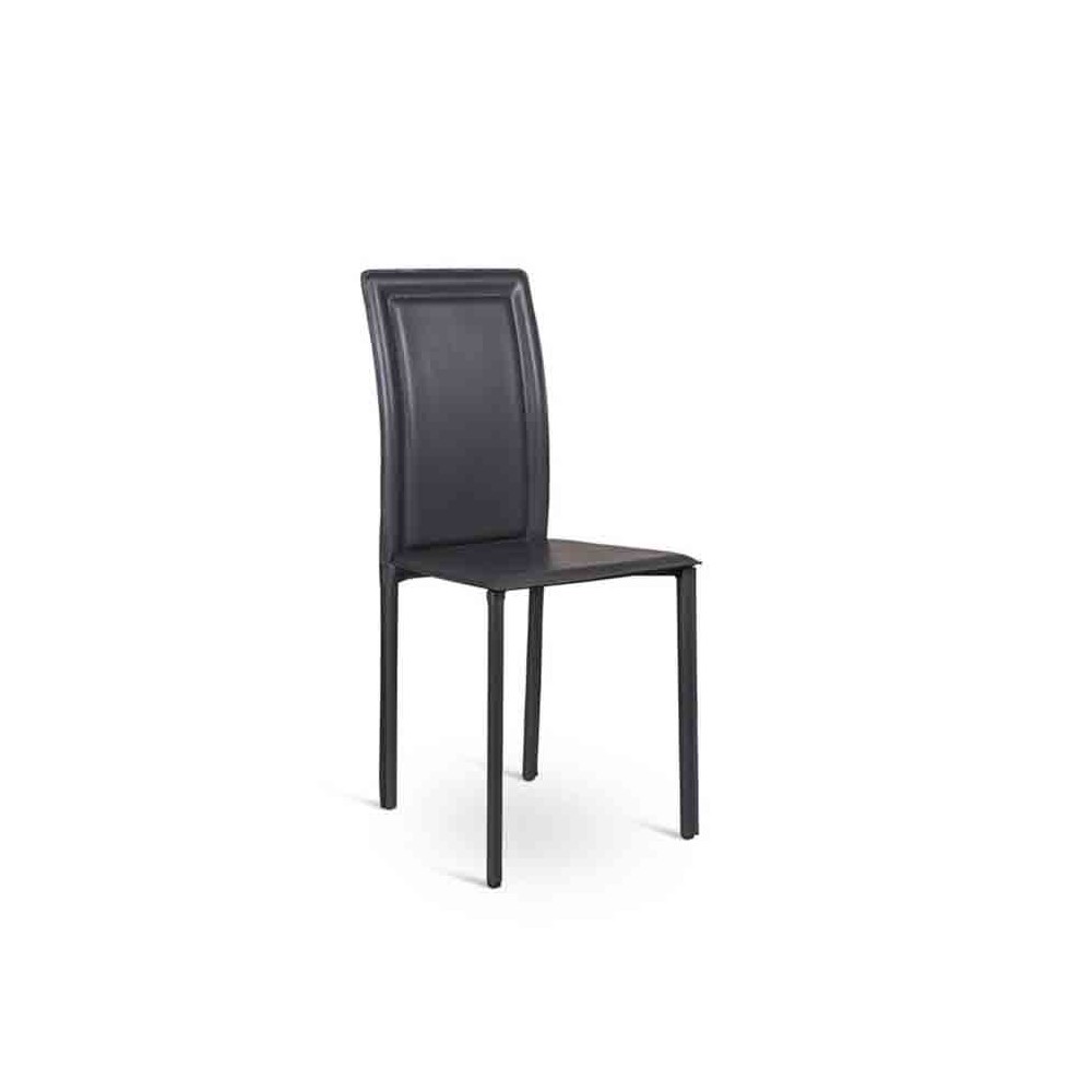 Net chair with imitation leather covering, elegant and refined.