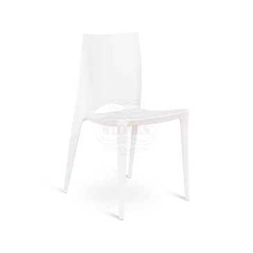 chaise blanche Denise en pierres