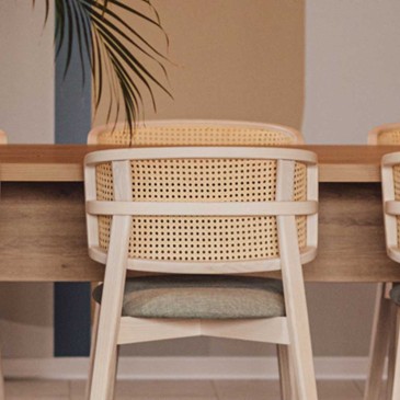 Coffee Wicker Chair fra Fenabel Polstret: klassisk og moderne design