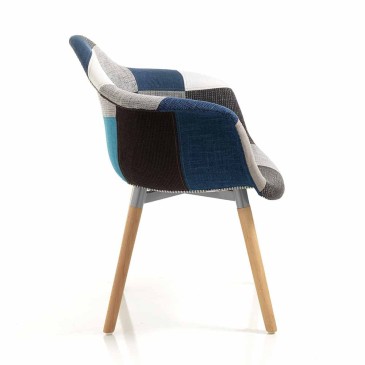 Patchwork armchair suitable for living room and waiting room | Oreste Luchetta