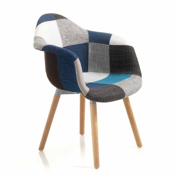 Sillón patchwork apto para salón y sala de espera | Oreste Luchetta