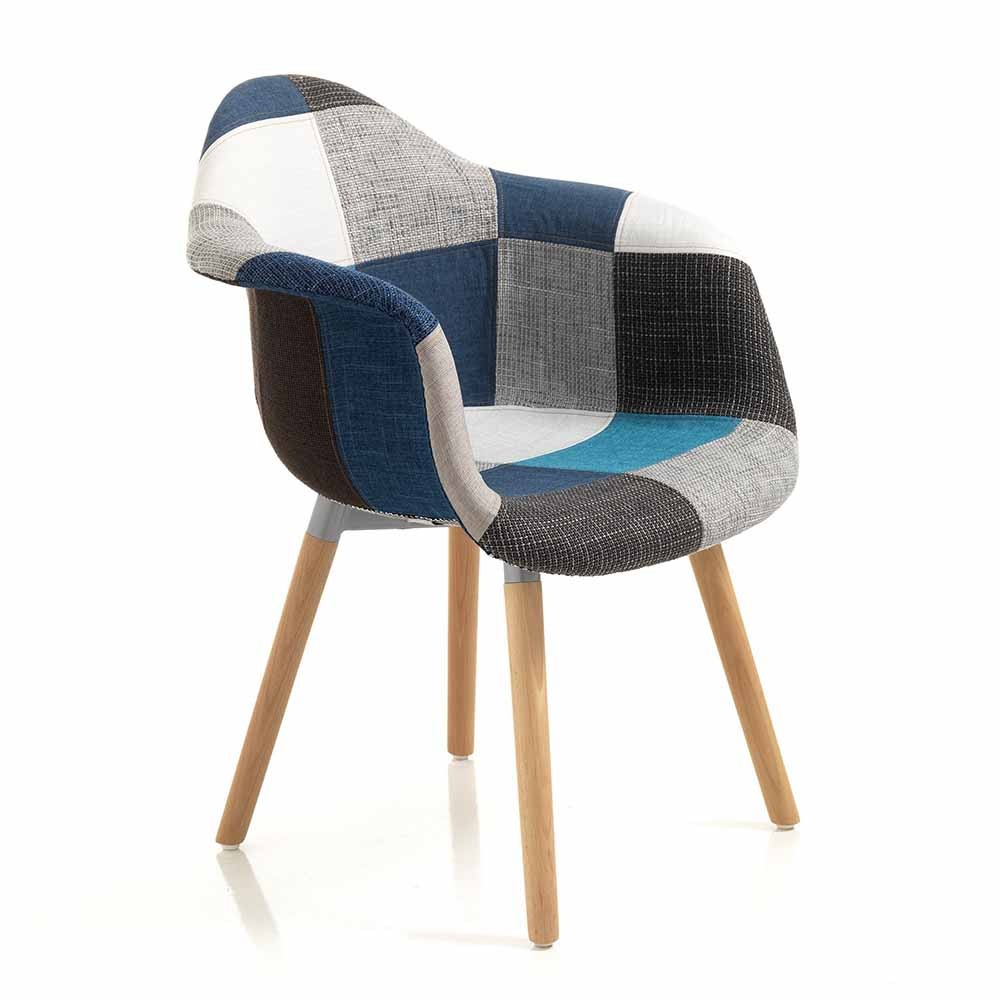 Patchwork armchair suitable for living room and waiting room | Oreste Luchetta