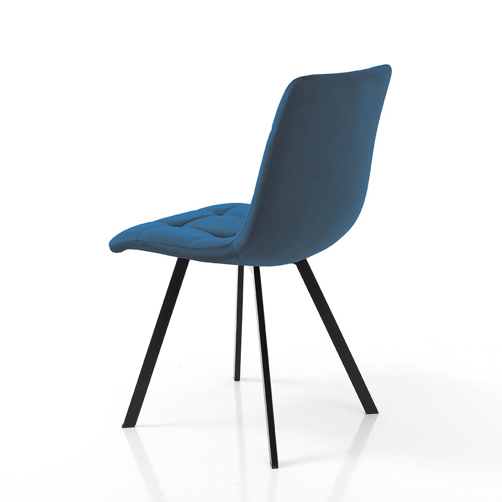 Amelie modern chair covered in velvet-like fabric | kasa-store