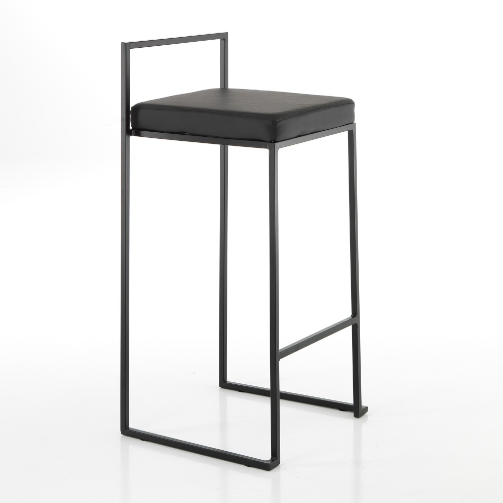 Tabouret moderne Dale Black adapté à la cuisine ou au bar | kasa-store