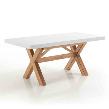 Nordic style extendable table in solid wood | Oreste Luchetta