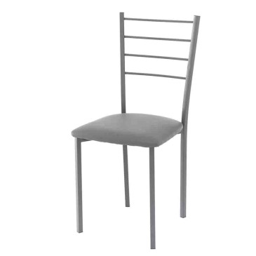 Vivian metal and leather dining chair | kasa-store