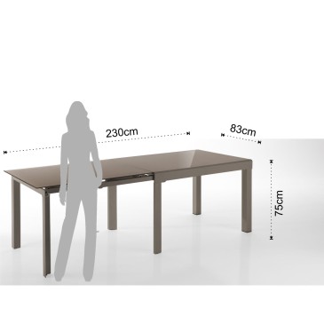 Mesa extensível alegre acomoda até 20 pessoas