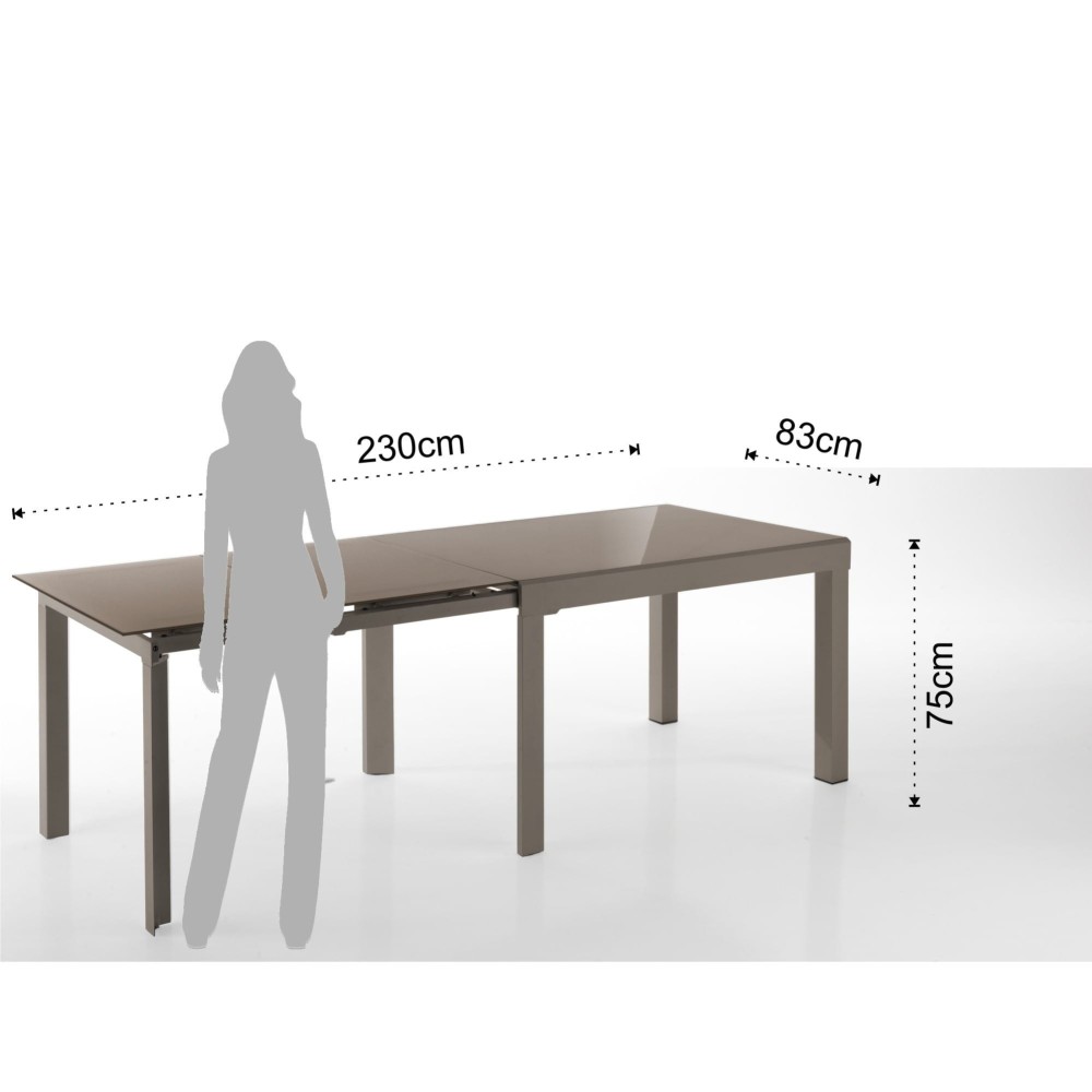 Jolly extendable table seats up to 20 people