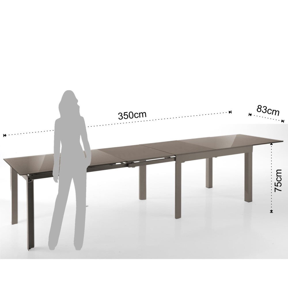 Jolly extendable table seats up to 20 people