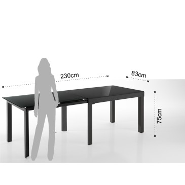 La table extensible Jolly peut accueillir jusqu'à 20 personnes