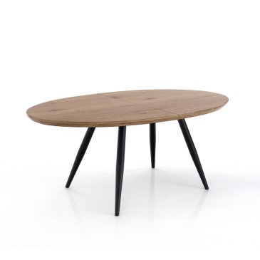 Table ovale Omega avec structure en métal | Oreste Luchetta