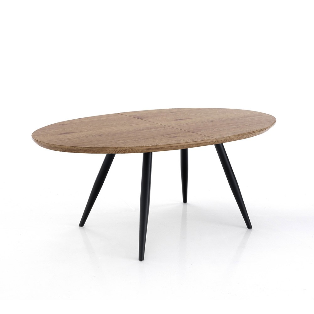 Omega oval table with metal frame | OresteLuchetta