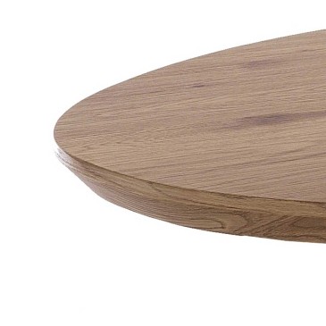 Omega oval table with metal frame | OresteLuchetta