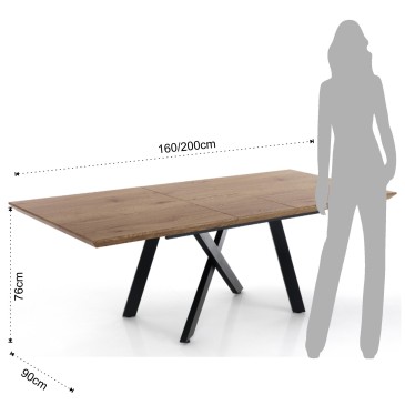 Table extensible économique Miles | Oreste Luchetta