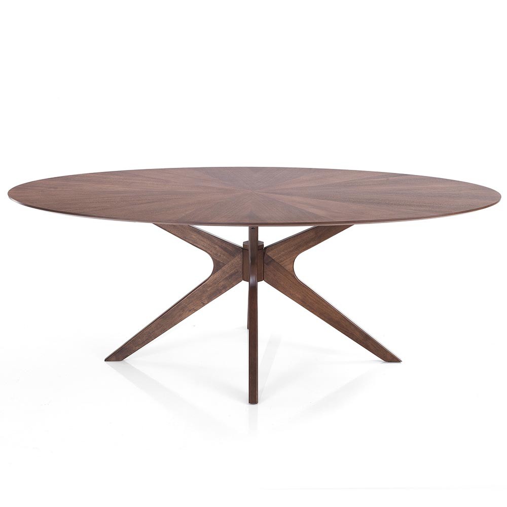 Leon ovale tafel in massief hout | Oreste Luchetta