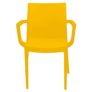 Grandsoleil Venice stackable polypropylene armchair with armrests