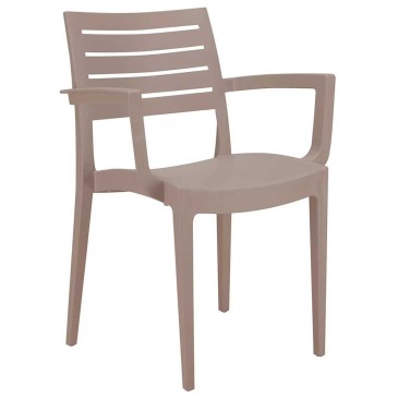 Grandsoleil Firenze stackable polypropylene armchair