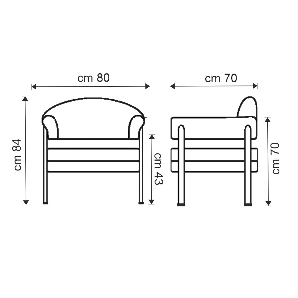 Daisy Armchair: Elegance and Comfort with High Quality Materials