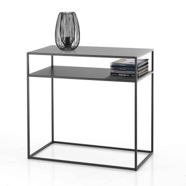 OresteLuchetta console double étagère Omaha