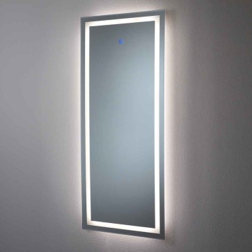 OresteLuchetta Illinois specchio da parete con luce a led | kasa-store