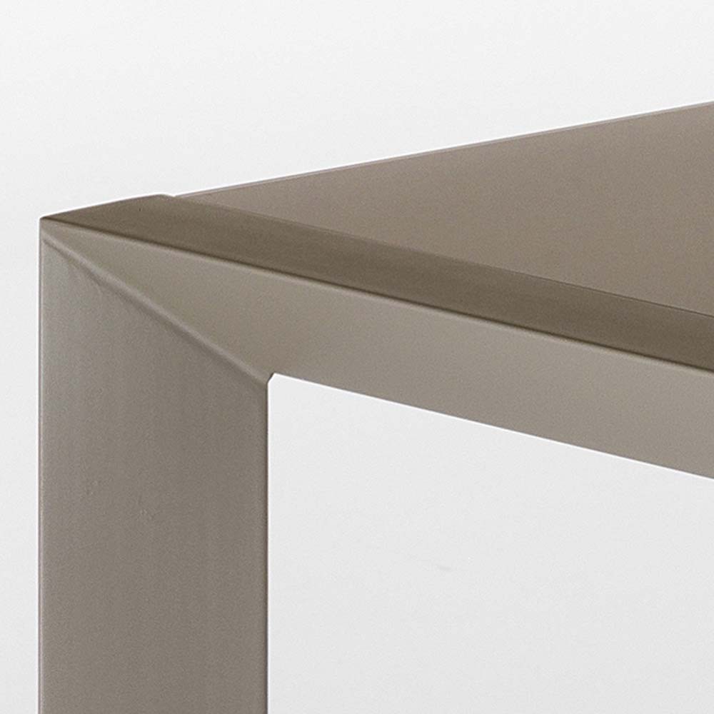 Table extensible Balt par OresteLuchetta avec plateau en verre