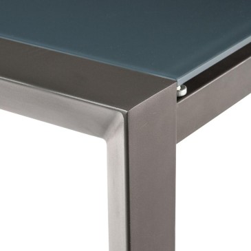 Extendable table Balt by OresteLuchetta with glass top