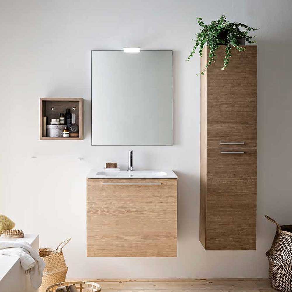 Dado 04 bathroom composition by Kios bathroom in wood chipboard