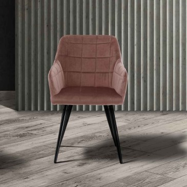 Sillón Irving Pink tapizado en tela | Oreste Luchetta