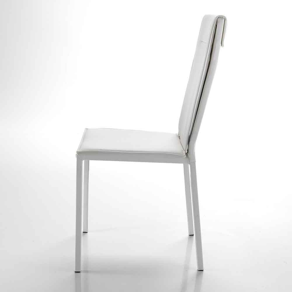 Tomasucci Camy chair with a particular design, covered in eco-leather