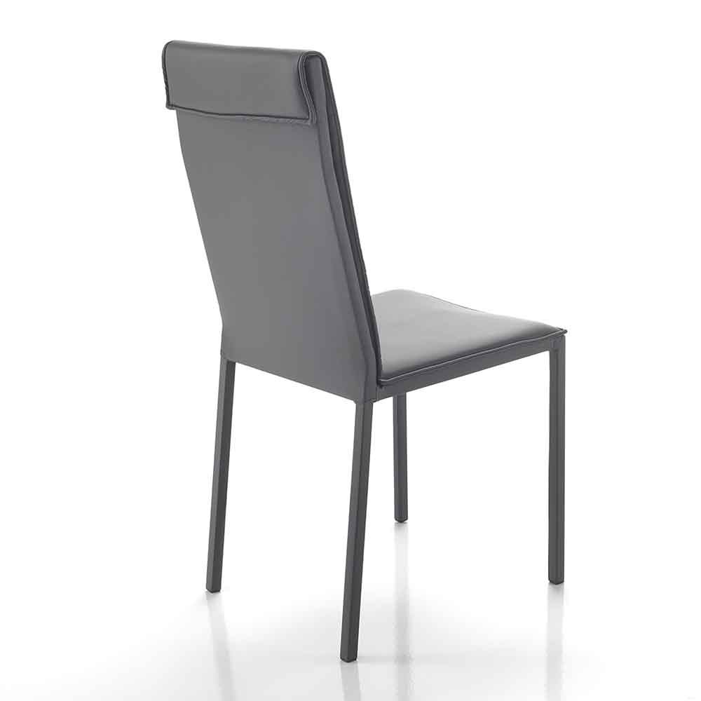 Tomasucci Camy chair with a particular design, covered in eco-leather