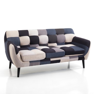 Arras sofa by OresteLuchetta two or three seats with solid wood structure and fabric covering