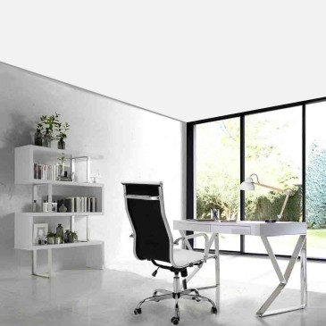 Furnish your office with style: desk, bookcase and executive chair