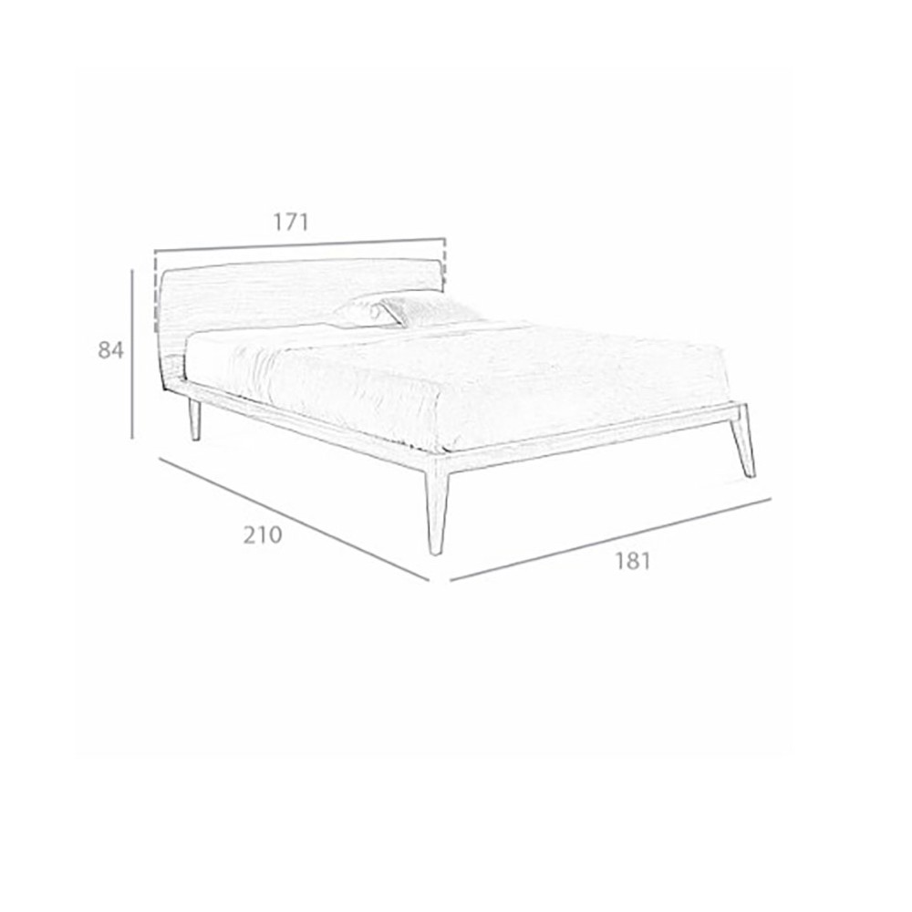 Cama doble de Angel Cerdà adecuada para dormitorios modernos