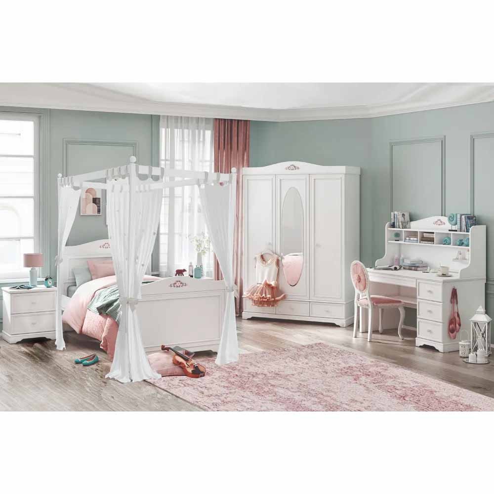 Rustic White Girls Bedroom a world of sweetness