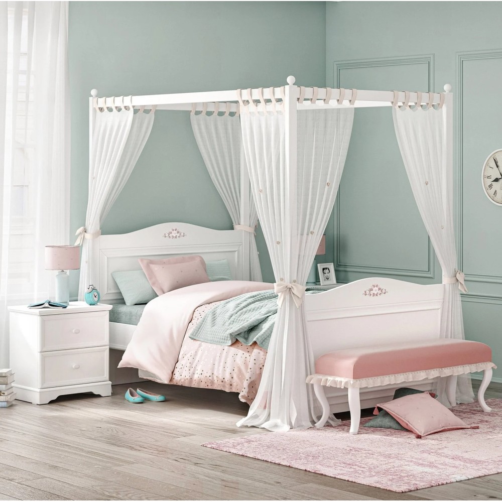 Chambre de fille Rustic White, un monde de douceur