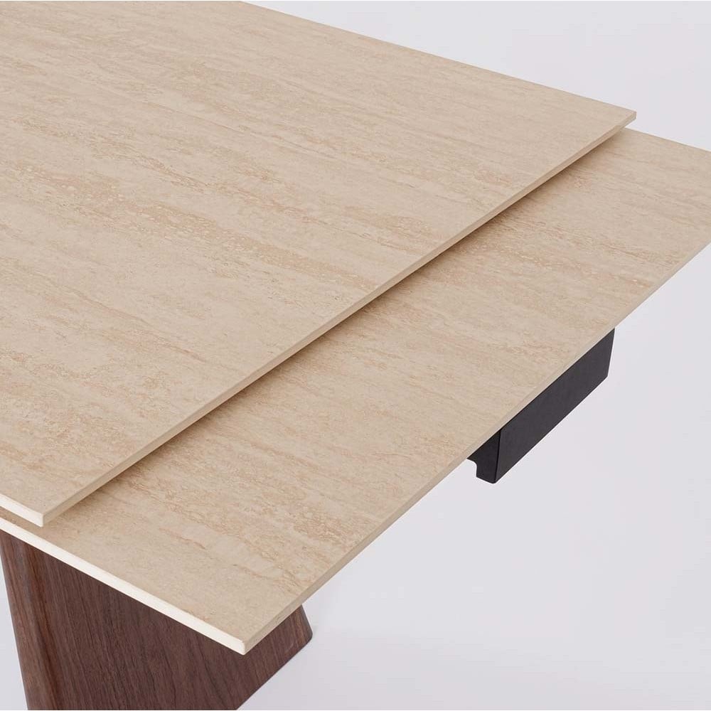 Table extensible Maiki de Bizzotto avec plateau en grès cérame