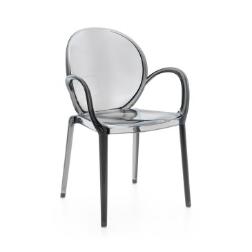 Bizzotto C-BR Camilla garden chair in polycarbonate