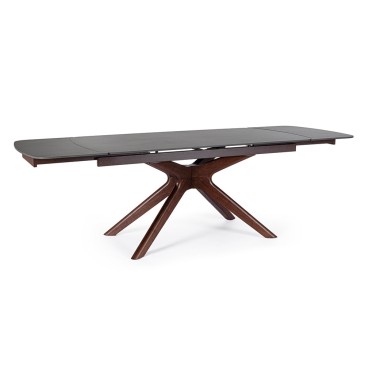 Extendable table Maritta with porcelain stoneware top | Bizzotto