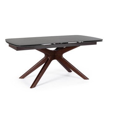 Extendable table Maritta with porcelain stoneware top | Bizzotto