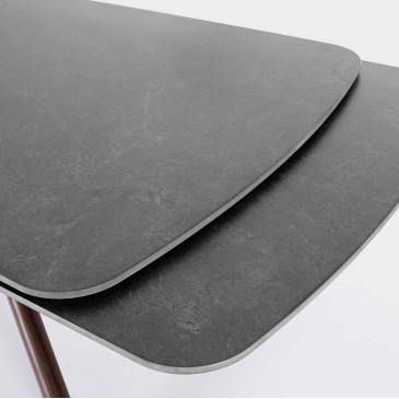 Extendable table Maritta with porcelain stoneware top | Bizzotto