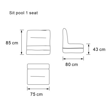 OGO Sit Pool | Modulaarinen rentoutuminen sisällä ja ulkona