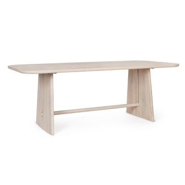 Elisheva solid wood table: Nordic style by Bizzotto | Kasa-Store