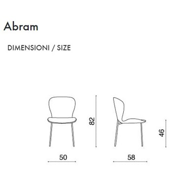 Cadeira acolchoada Capodarte Abram | Design feito na Itália