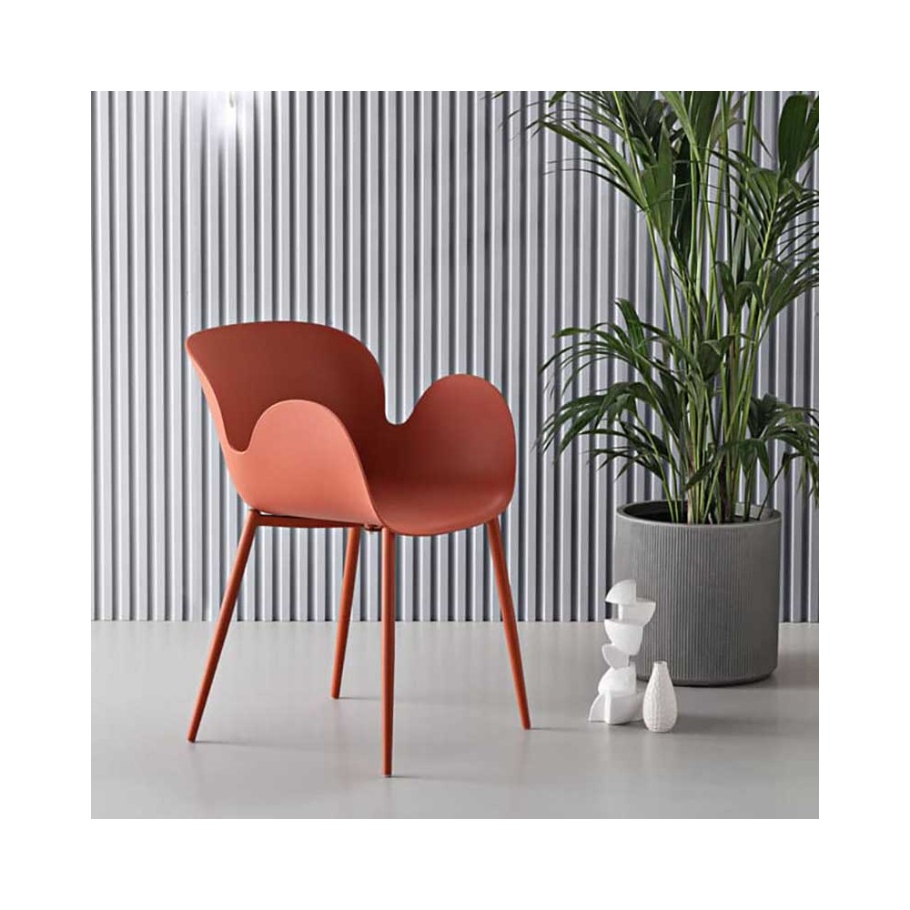 Capodarte Fluo chair made of polypropylene suitable for indoor and outdoor use