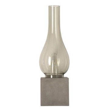 Lampe de table en forme de bouteille Bacchus originale, verre dépoli